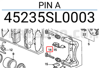 Honda 45235SL0003 PIN A