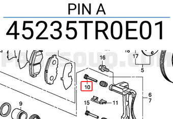 Honda 45235TR0E01 PIN A