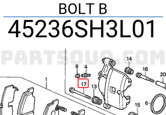 Honda 45236SH3L01 BOLT B