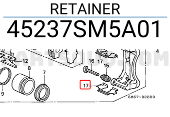 Honda 45237SM5A01 RETAINER