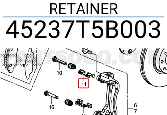 Honda 45237T5B003 RETAINER