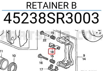 Honda 45238SR3003 RETAINER B