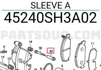 Honda 45240SH3A02 SLEEVE A
