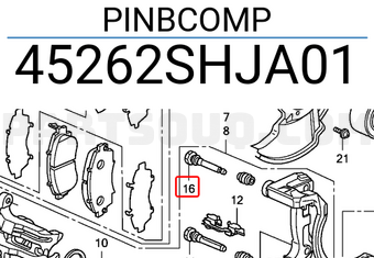Honda 45262SHJA01 PINBCOMP
