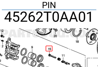 Honda 45262T0AA01 PIN