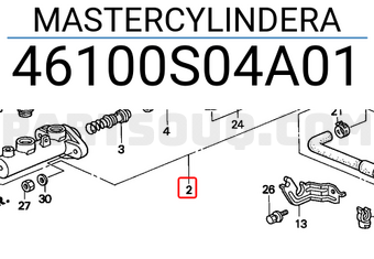 Honda 46100S04A01 MASTERCYLINDERA