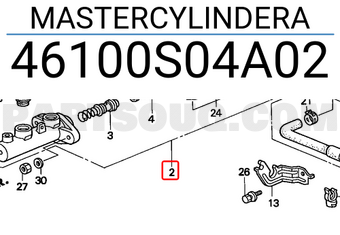 Honda 46100S04A02 MASTERCYLINDERA