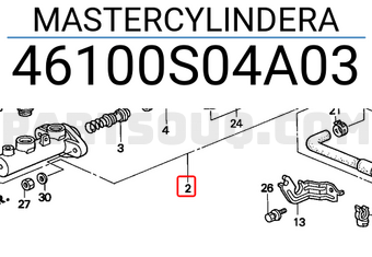 Honda 46100S04A03 MASTERCYLINDERA