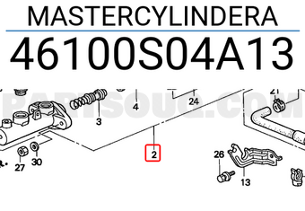 Honda 46100S04A13 MASTERCYLINDERA
