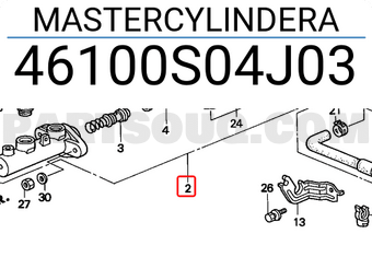 Honda 46100S04J03 MASTERCYLINDERA
