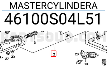 Honda 46100S04L51 MASTERCYLINDERA