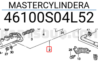 Honda 46100S04L52 MASTERCYLINDERA