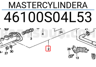 Honda 46100S04L53 MASTERCYLINDERA