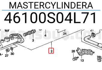Honda 46100S04L71 MASTERCYLINDERA