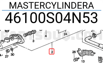 Honda 46100S04N53 MASTERCYLINDERA