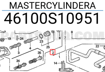 Honda 46100S10951 MASTERCYLINDERA