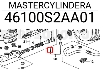 Honda 46100S2AA01 MASTERCYLINDERA