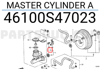Honda 46100S47023 MASTER CYLINDER A