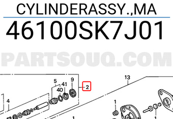 Honda 46100SK7J01 CYLINDERASSY.,MA