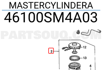 Honda 46100SM4A03 MASTERCYLINDERA
