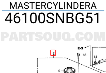 Honda 46100SNBG51 MASTERCYLINDERA