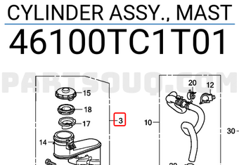 Honda 46100TC1T01 CYLINDER ASSY., MAST