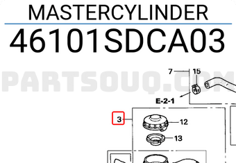 Honda 46101SDCA03 MASTERCYLINDER