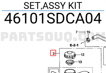 Honda 46101SDCA04 SET,ASSY KIT