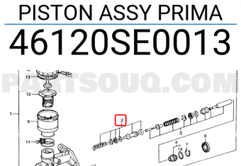 Honda 46120SE0013 PISTON ASSY PRIMA