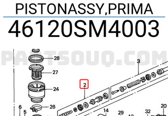 Honda 46120SM4003 PISTONASSY,PRIMA