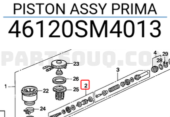 Honda 46120SM4013 PISTON ASSY PRIMA