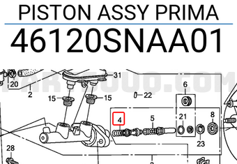 Honda 46120SNAA01 PISTON ASSY PRIMA