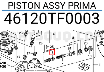 Honda 46120TF0003 PISTON ASSY PRIMA