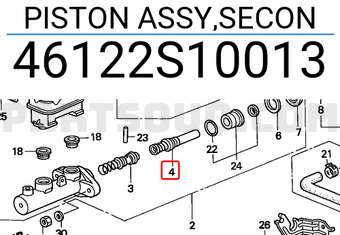 Honda 46122S10013 PISTON ASSY,SECON