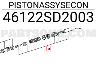 Honda 46122SD2003 PISTONASSYSECON