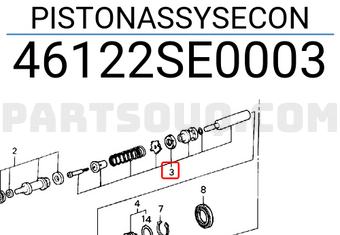Honda 46122SE0003 PISTONASSYSECON