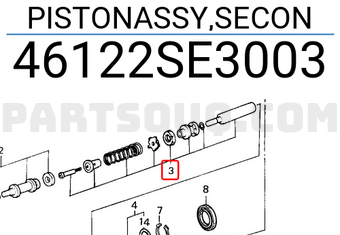Honda 46122SE3003 PISTONASSY,SECON