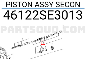 Honda 46122SE3013 PISTON ASSY SECON