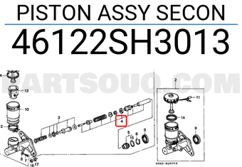 Honda 46122SH3013 PISTON ASSY SECON