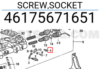 Honda 46175671651 SCREW,SOCKET