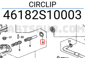Honda 46182S10003 CIRCLIP