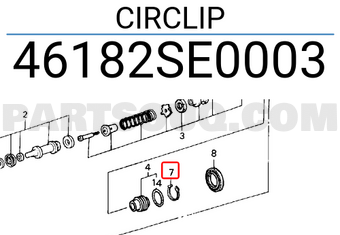 Honda 46182SE0003 CIRCLIP