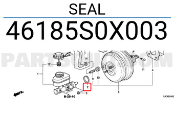 Honda 46185S0X003 SEAL