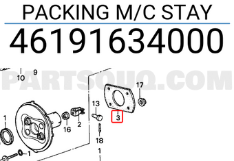 Honda 46191634000 PACKING M/C STAY