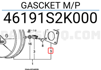 Honda 46191S2K000 GASCKET M/P