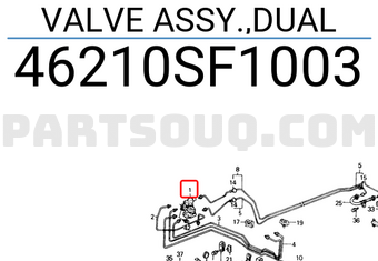Honda 46210SF1003 VALVE ASSY.,DUAL