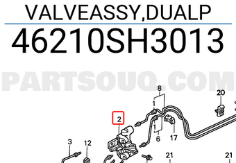 Honda 46210SH3013 VALVEASSY,DUALP