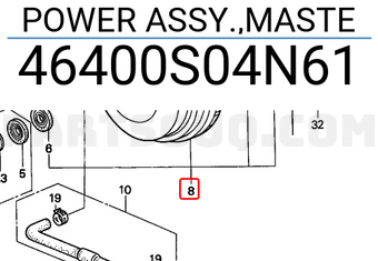 Honda 46400S04N61 POWER ASSY.,MASTE