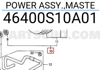 Honda 46400S10A01 POWER ASSY.,MASTE