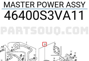 Honda 46400S3VA11 MASTER POWER ASSY